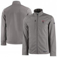 Толстовка на молнии Atlanta Falcons Cutter & Buck Gray Evoke Eco Softshell Recycled