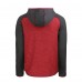 Толстовка Толстовка на молнии Atlanta Falcons Cutter & Buck Heather Red Mainsail Raglan