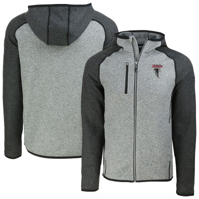 Толстовка Толстовка на молнии Atlanta Falcons Cutter & Buck Heather Gray Mainsail Raglan