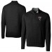 Atlanta Falcons Cutter & Buck Black Lakemont Tri-Blend Quarter-Zip Pullover Sweater