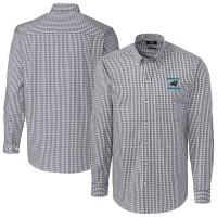 Рубашка Carolina Panthers Cutter & Buck Charcoal Gingham