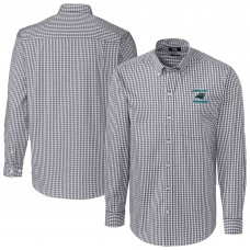 Рубашка Carolina Panthers Cutter & Buck Charcoal Gingham