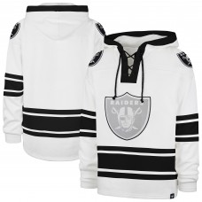 Las Vegas Raiders 47 White After Image Superior Lacer with Hood