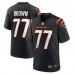 Игровая джерси Trent Brown Cincinnati Bengals Nike Game -  Black