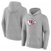 Kansas City Chiefs Fanatics Heather Gray Deliver Fleece Pullover Hoodie
