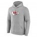 Kansas City Chiefs Fanatics Heather Gray Deliver Fleece Pullover Hoodie