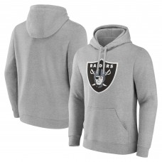 Las Vegas Raiders Fanatics Heather Gray Deliver Fleece Pullover Hoodie