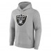 Las Vegas Raiders Fanatics Heather Gray Deliver Fleece Pullover Hoodie
