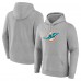 Толстовка Miami Dolphins Fanatics Heather Gray Deliver Fleece Толстовка Miami Dolphins Fanatics Heather Gray Deliver Fleece