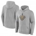 Толстовка New Orleans Saints Fanatics Heather Gray Deliver Fleece Толстовка New Orleans Saints Fanatics Heather Gray Deliver Fleece