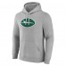 New York Jets Fanatics Heather Gray Deliver Fleece Pullover Hoodie