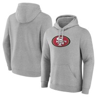 San Francisco 49ers Fanatics Heather Gray Deliver Fleece Pullover Hoodie