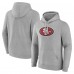 San Francisco 49ers Fanatics Heather Gray Deliver Fleece Pullover Hoodie San Francisco 49ers Fanatics Heather Gray Deliver Fleece Pullover Hoodie