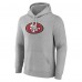 San Francisco 49ers Fanatics Heather Gray Deliver Fleece Pullover Hoodie
