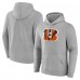 Cincinnati Bengals Fanatics Heather Gray Deliver Fleece Pullover Hoodie