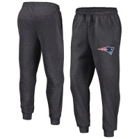 New England Patriots Fanatics Heather Charcoal Boost Fleece Joggers