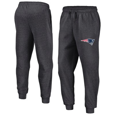 New England Patriots Fanatics Heather Charcoal Boost Fleece Joggers