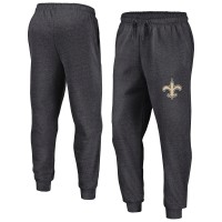 New Orleans Saints Fanatics Heather Charcoal Boost Fleece Joggers