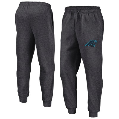 Carolina Panthers Fanatics Heather Charcoal Boost Fleece Joggers
