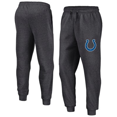 Indianapolis Colts Fanatics Heather Charcoal Boost Fleece Joggers