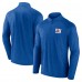 New York Giants Fanatics Royal Head-to-Head Raglan Quarter-Zip Jacket