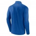 New York Giants Fanatics Royal Head-to-Head Raglan Quarter-Zip Jacket