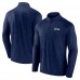 Seattle Seahawks Fanatics College Navy Head-to-Head Raglan Quarter-Zip Jacket