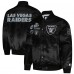 Las Vegas Raiders Starter Black Exclusive Satin Full-Snap Varsity Jacket Las Vegas Raiders Starter Black Exclusive Satin Full-Snap Varsity Jacket