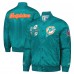 Куртка на кнопках Miami Dolphins Starter Aqua Exclusive Satin