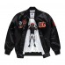 Cincinnati Bengals Starter Black Exclusive Satin Full-Snap Varsity Jacket