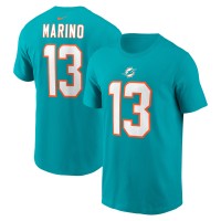 Miami Dolphins Dan Marino Nike Aqua Retired Player Name & Number T-Shirt