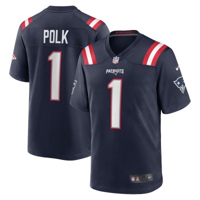 Игровая джерси JaLynn Polk New England Patriots Nike Team Game -  Navy