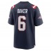 Игровая джерси Javon Baker New England Patriots Nike Team Game -  Navy