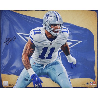 Micah Parsons Dallas Cowboys Autographed Fanatics Authentic 16 x 20 Photo Print - Art by Brian Konnick - Limited Edition of 50