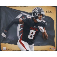 Kyle Pitts Atlanta Falcons Autographed Fanatics Authentic 16 x 20 Photo Print - Art by Brian Konnick - Limited Edition of 50