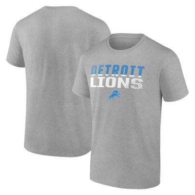 Футболка Detroit Lions Fanatics Heather Gray Fade Out