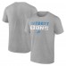 Футболка Detroit Lions Fanatics Heather Gray Fade Out
