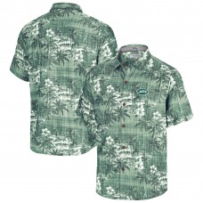 New York Jets Tommy Bahama Green Coconut Point Isla Palmetta Camp Button-Up Shirt New York Jets Tommy Bahama Green Coconut Point Isla Palmetta Camp Button-Up Shirt