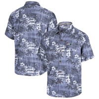 New England Patriots Tommy Bahama Navy Coconut Point Isla Palmetta Camp Button-Up Shirt