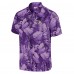 Рубашка с коротким рукавом Minnesota Vikings Tommy Bahama Bahama Coast Nuevo Fronds Camp - Purple