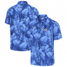 Los Angeles Rams Tommy Bahama Bahama Coast Nuevo Fronds Camp Button-Up Shirt - Royal