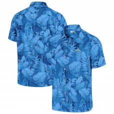 Los Angeles Chargers Tommy Bahama Powder Blue Bahama Coast Nuevo Fronds Camp Button-Up Shirt