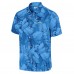 Los Angeles Chargers Tommy Bahama Powder Blue Bahama Coast Nuevo Fronds Camp Button-Up Shirt