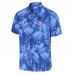 New York Giants Tommy Bahama Royal Bahama Coast Nuevo Fronds Camp Button-Up Shirt