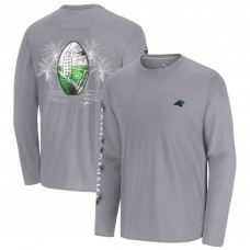 Футболка с длинным рукавом Carolina Panthers Tommy Bahama Gray Oasis Endzone Lux