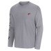 Футболка с длинным рукавом Arizona Cardinals Tommy Bahama Gray Oasis Endzone Lux