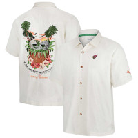 Arizona Cardinals Tommy Bahama White Coconut Matchup Camp Button-Up Shirt