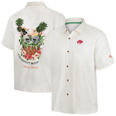 Рубашка Buffalo Bills Tommy Bahama White Coconut Matchup Camp Throwback