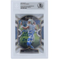Justin Herbert Los Angeles Chargers Autographed 2020 Panini Select #44 Beckett Fanatics Witnessed Authenticated Rookie Card with 2020 OROY Inscription