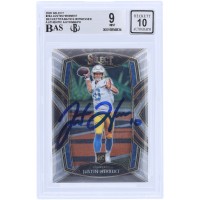 Justin Herbert Los Angeles Chargers Autographed 2020 Panini Select #244 Beckett Fanatics Witnessed Authenticated 9/10 Rookie Card